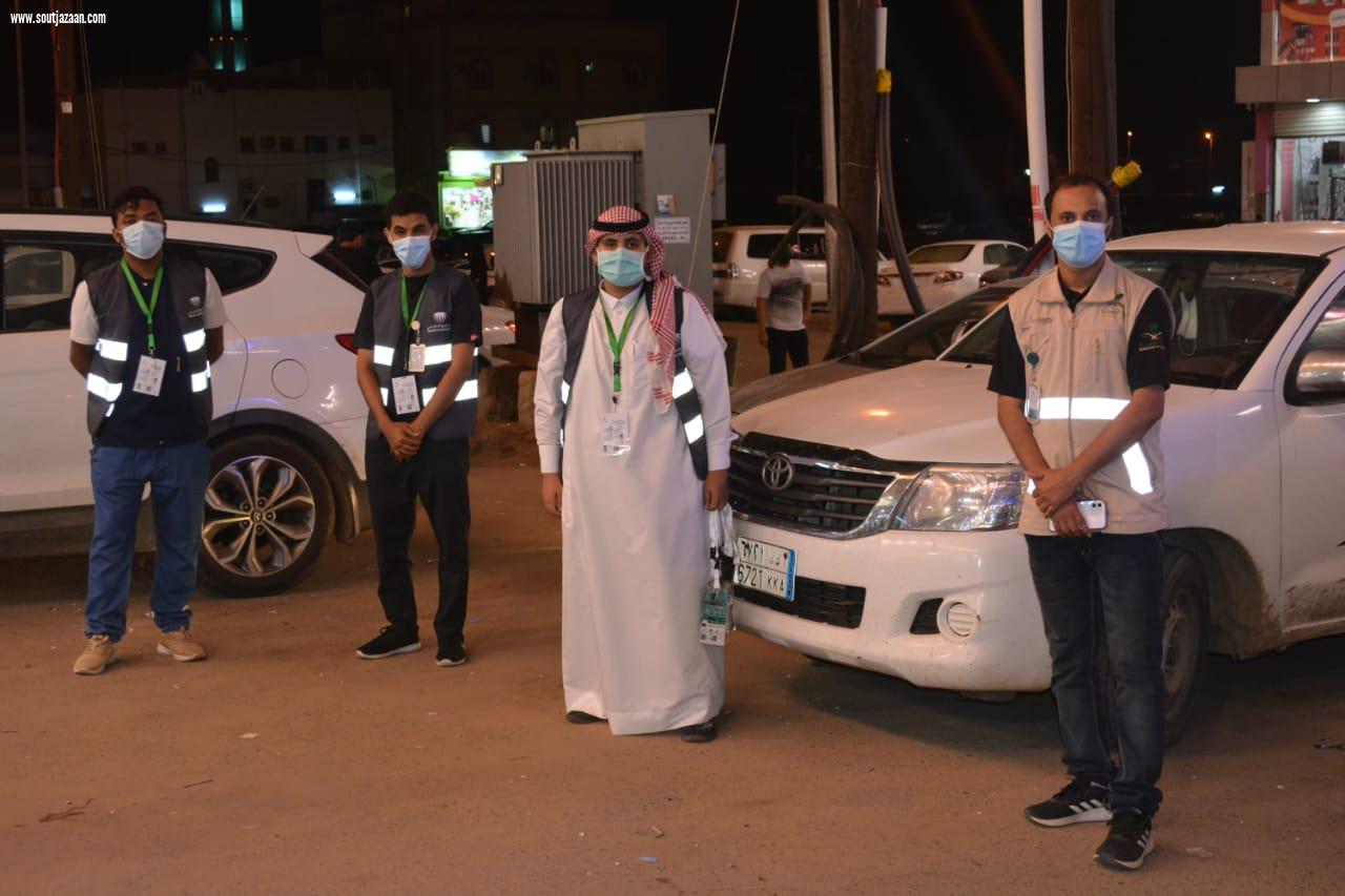 مواصلة الحملات الميدانية  بصامطة لتوعية المتسوقين بأهمية  الإلتزام بالإجراءات الإحترازية 