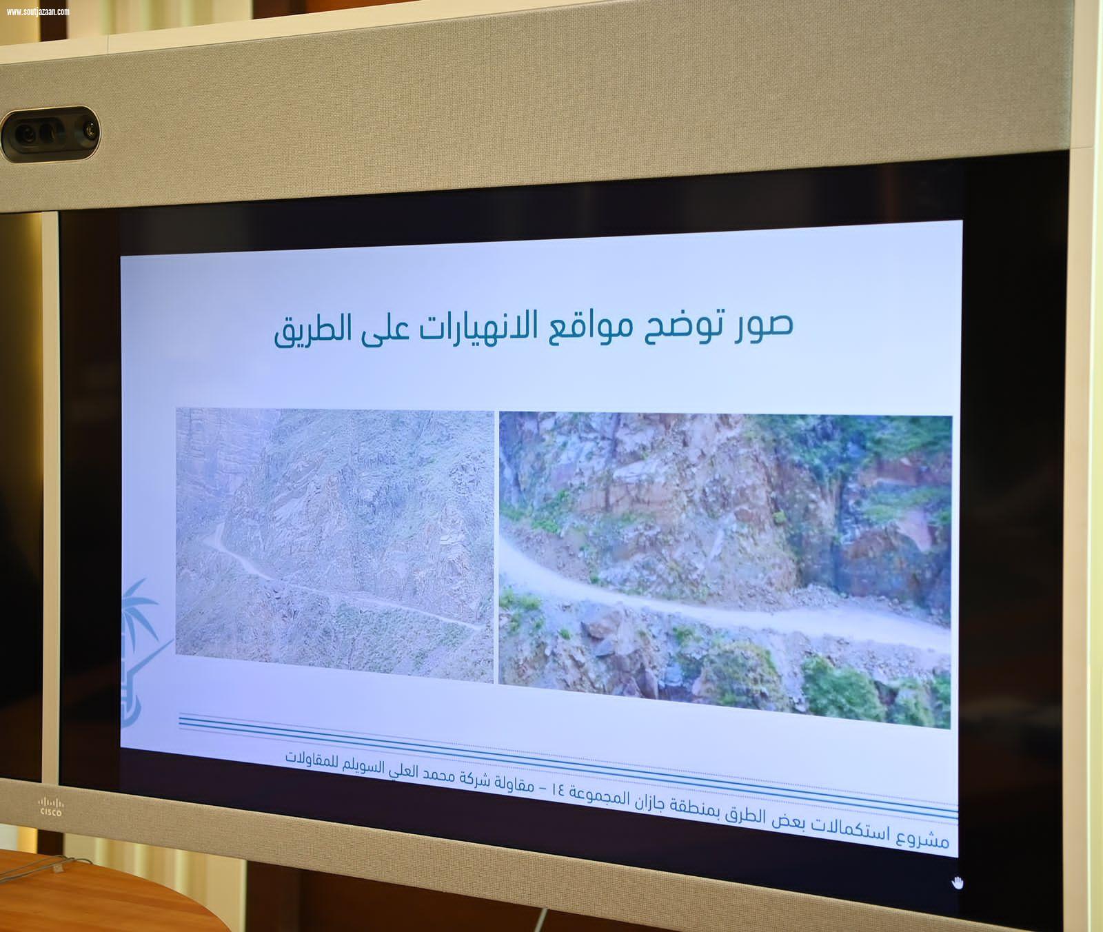 سمو أمير جازان بالنيابة يبحث تنفيذ  مشروعات الطرق بالمنطقة .. 
