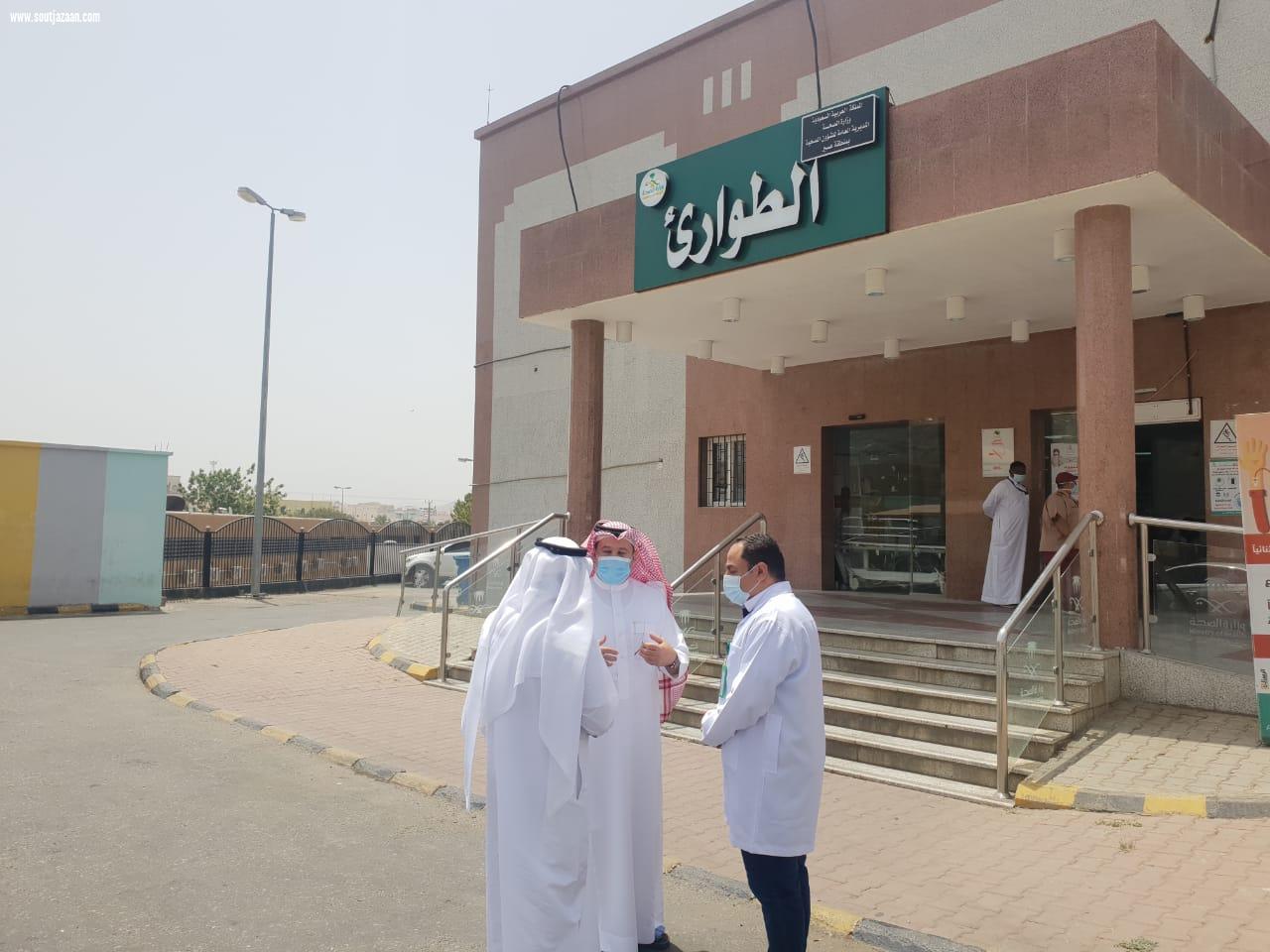 محافظ المجاردة في جولة ميدانية يزور مركز أحد ثربان ومستشفى المجاردة العام