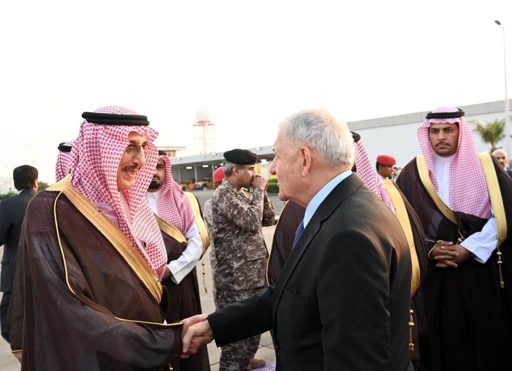 رئيس الجمهورية العراقية يغادر جازان