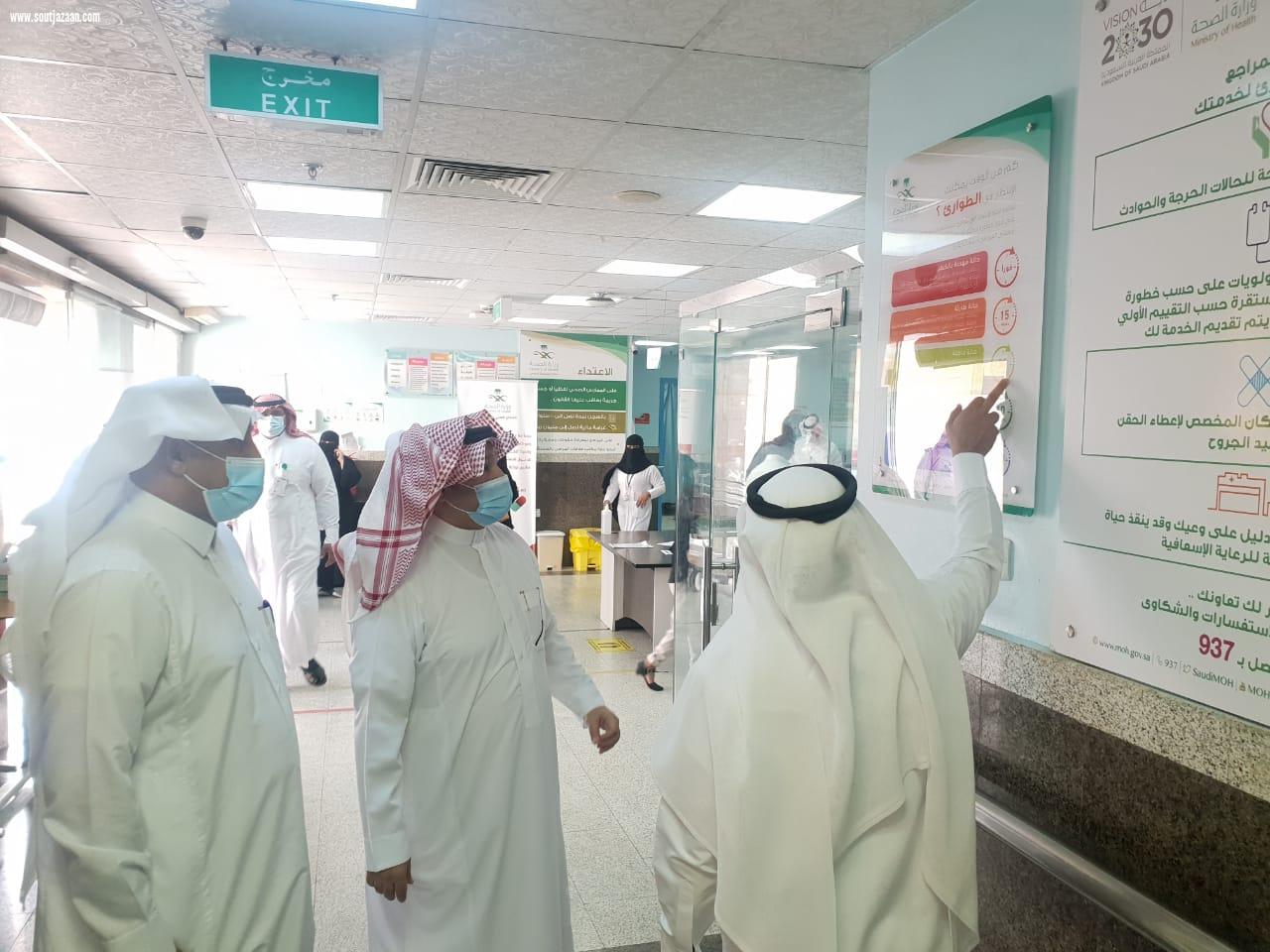 محافظ المجاردة في جولة ميدانية يزور مركز أحد ثربان ومستشفى المجاردة العام