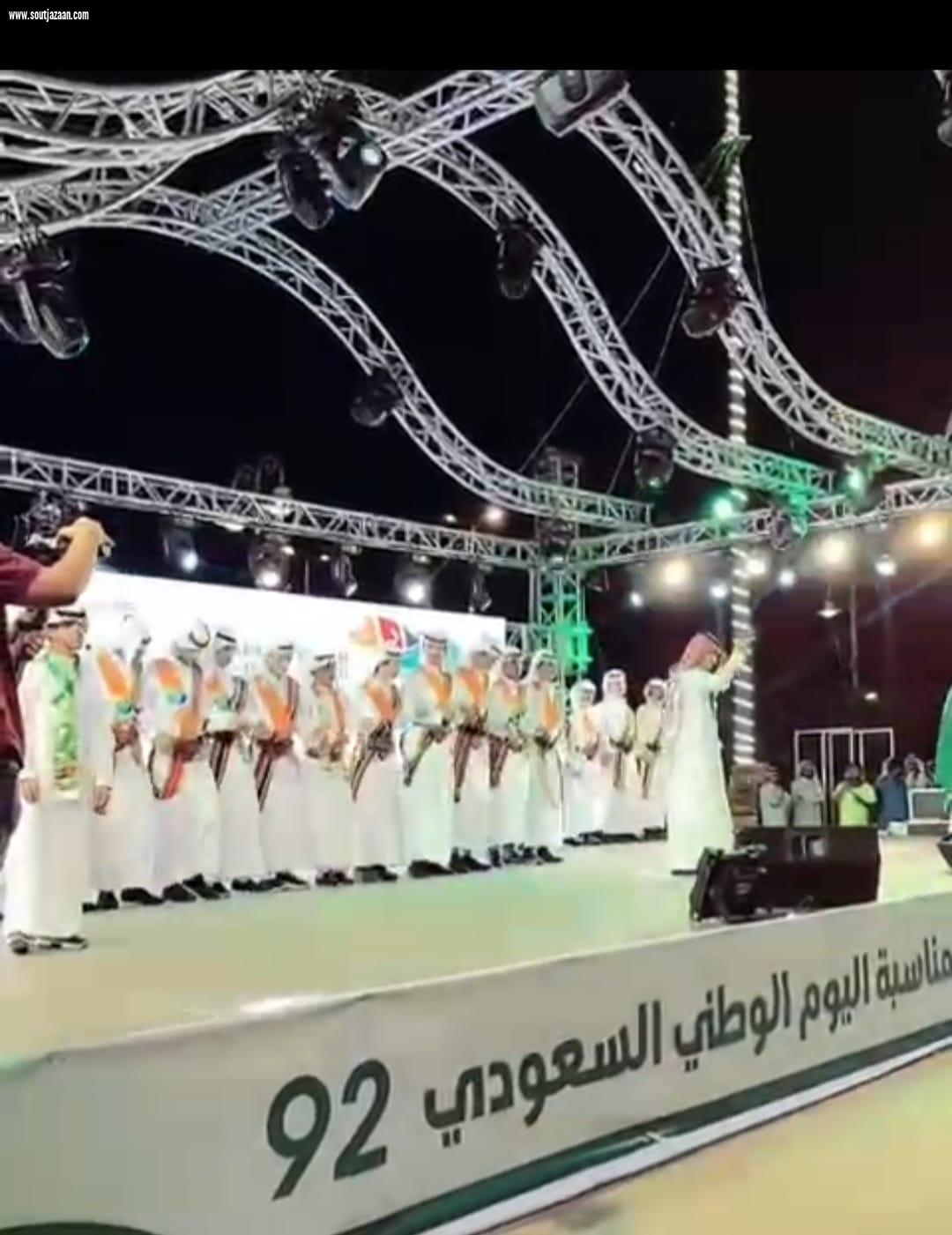 محافظ العيدابي الأستاذ سفر بن سعد الشهراني يرعى  الاحتفاء الذي أقامته محافظة العيدابي ببلغازي  بمناسبة ذكرى اليوم الوطني الـ92 