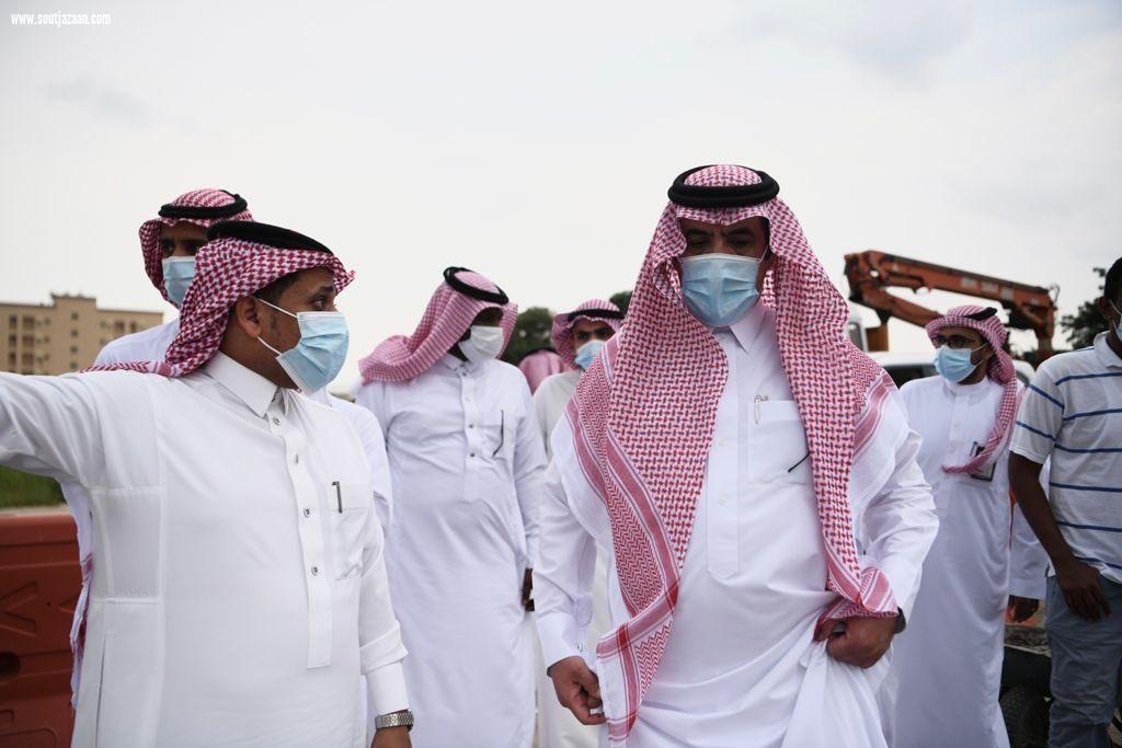 أمين منطقة جازان يتفقد أعمال معالجة التشوهات البصرية بمحافظتي صبيا وأبوعريش 