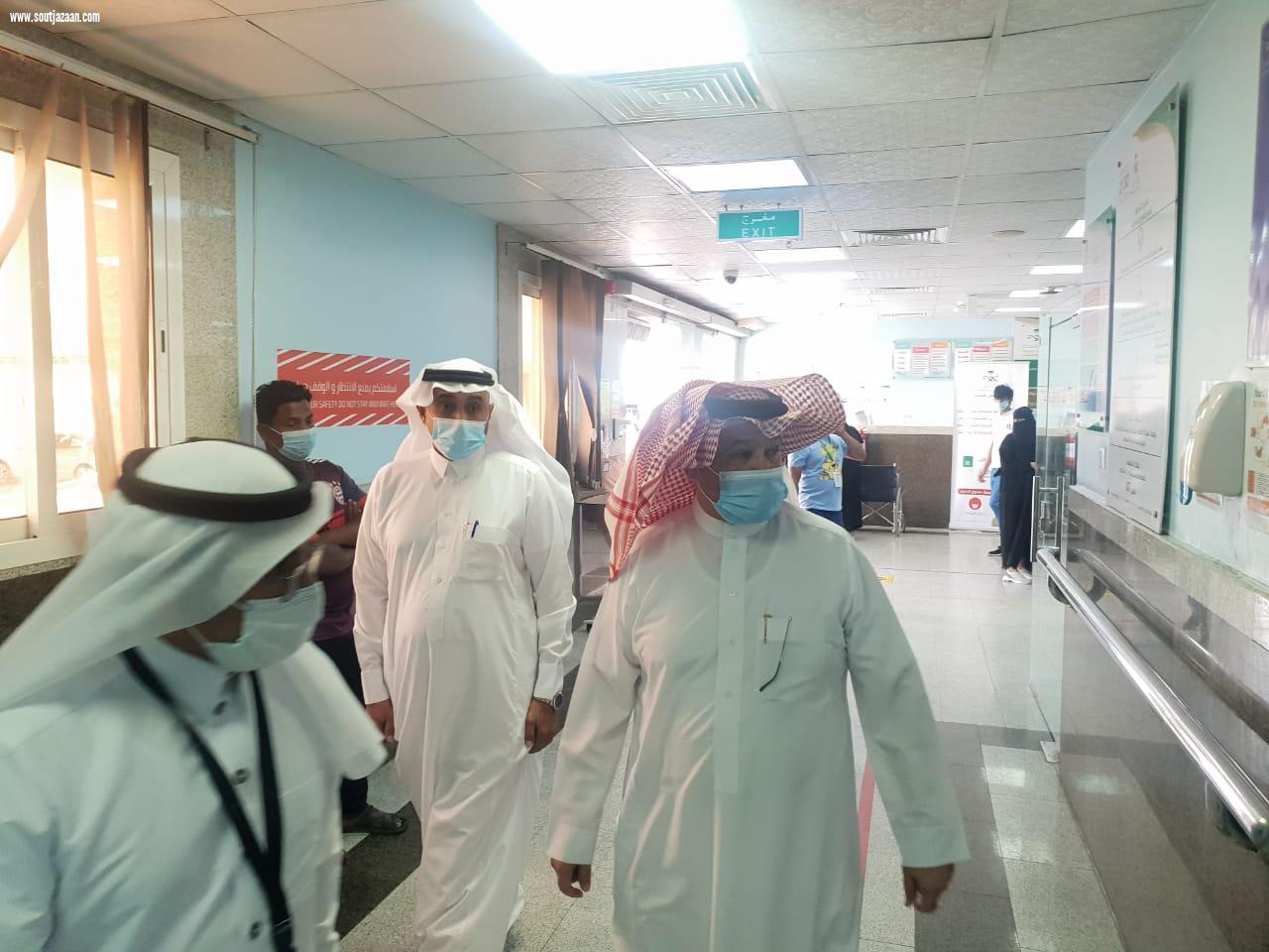 محافظ المجاردة في جولة ميدانية يزور مركز أحد ثربان ومستشفى المجاردة العام