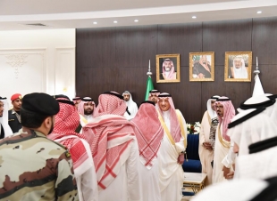 سمو أمير منطقة جازان يستقبل المهنئين بعيد الفطر المبارك