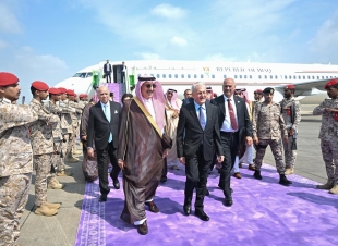 رئيس الجمهورية العراقية يصل جازان