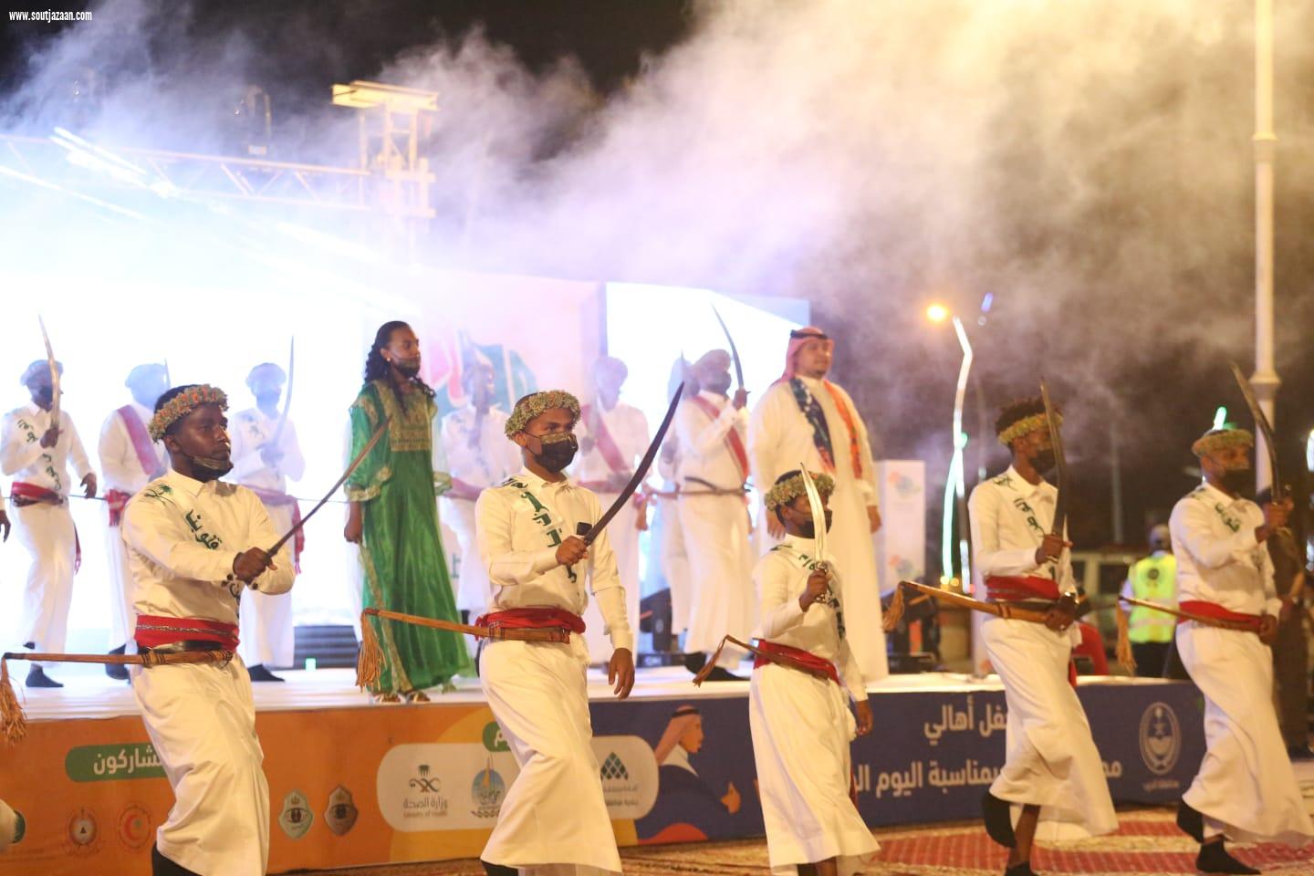 بكل حب وانتماء أهالي محافظة الدرب يقيمون احتفال اليوم الوطني ٩١