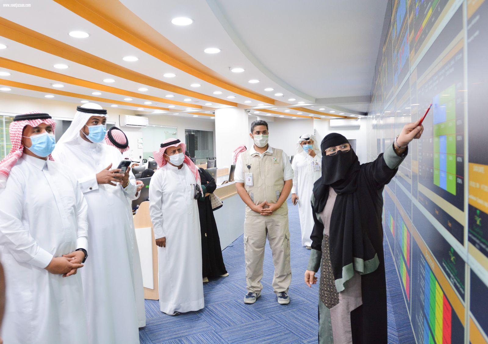 محافظ الحرث يطلع على جهود المركز الإقليمي للقيادة والتحكم بصحة جازان