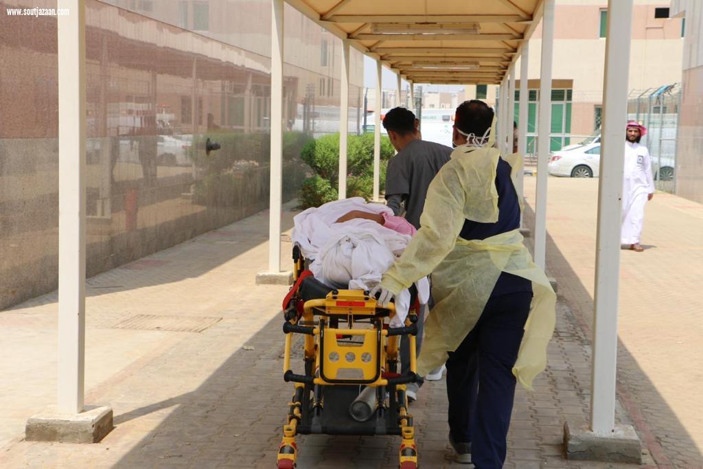 مستشفى إرادة والصحة النفسية بجازان ينفذ خطة إخلاء لحريق وهمي بالتعاون مع إدارة الطوارئ و الازمات بصحة جازان