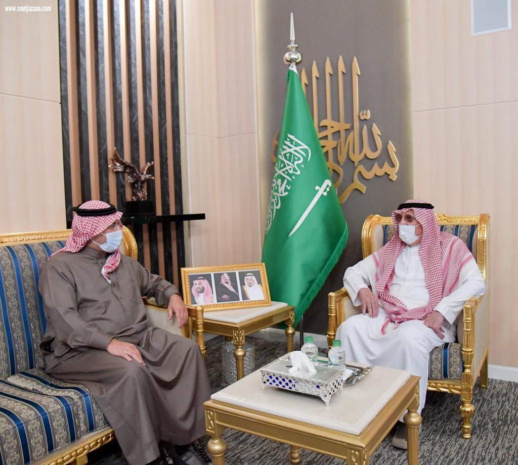 سمو الأمير محمد بن ناصر يستقبل سمو أمير منطقة عسير