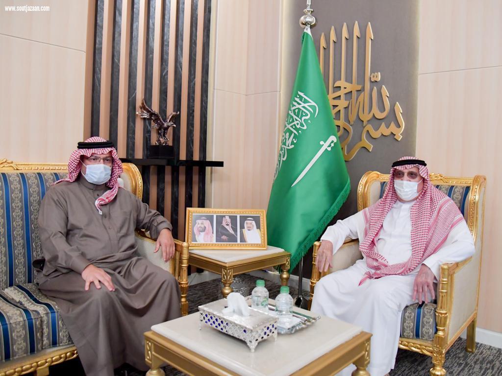 سمو الأمير محمد بن ناصر يستقبل سمو أمير منطقة عسير
