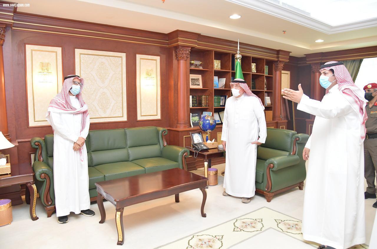 سمو الامير محمد بن ناصر يطلع على برنامج النضج المؤسسي واستراتيجية المنطقة بمكتب تحقيق الرؤية 