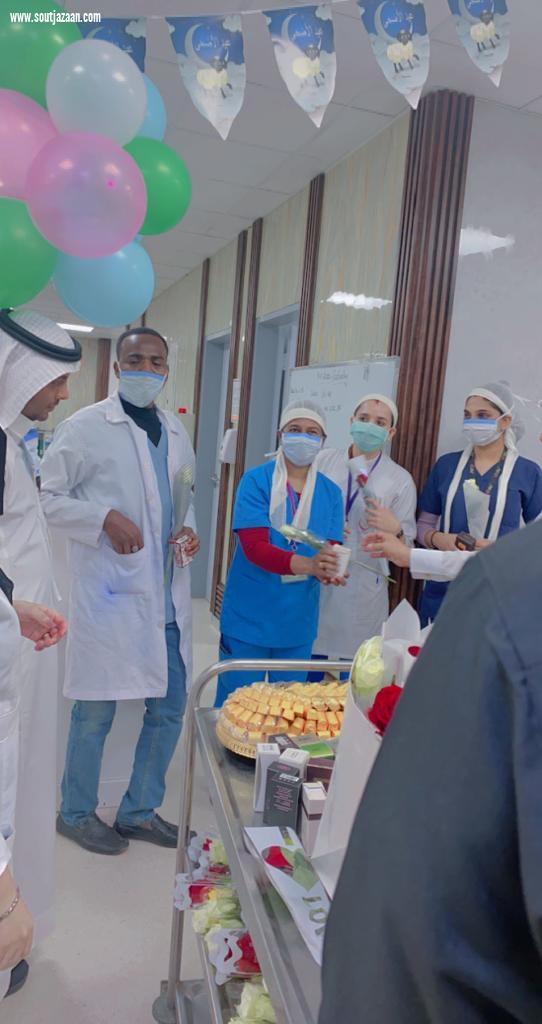 مستشفى صبيا العام يعايد المرضى والعاملين بعيد الاضحى المبارك 