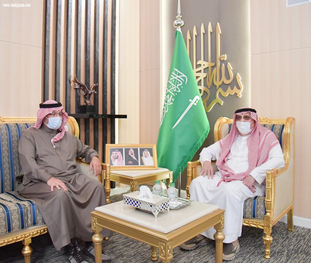 سمو الأمير محمد بن ناصر يستقبل سمو أمير منطقة عسير