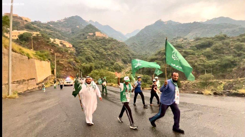 بالأهازيج والألوان الشعبية فيفاء تحتفي  بذكرى الوطن