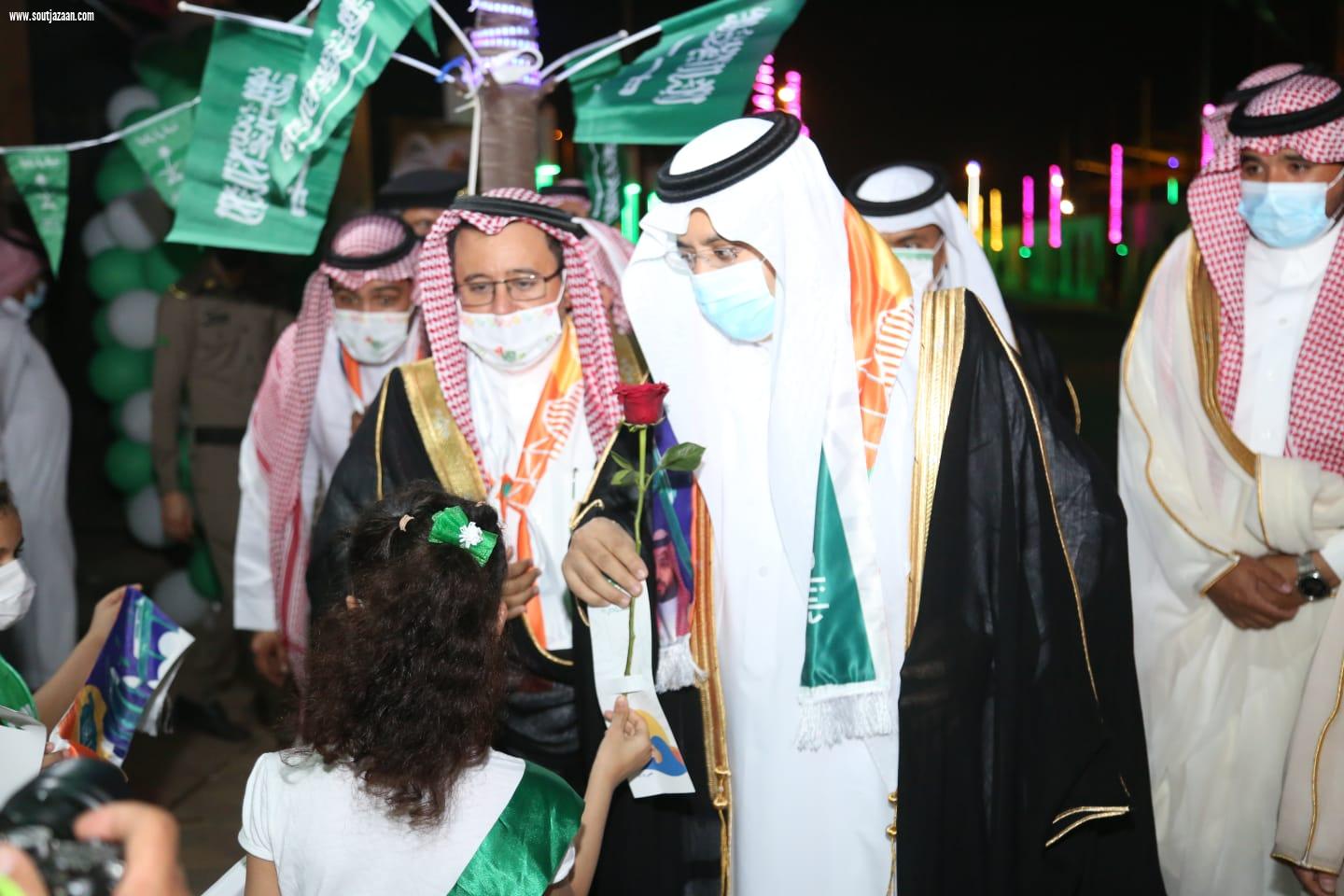 بكل حب وانتماء أهالي محافظة الدرب يقيمون احتفال اليوم الوطني ٩١