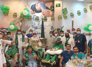 مركز  التأهيل الشامل بجازان قسم الذكوريحتفي باليوم الوطني ٩١