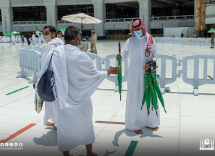 خدمة معتمرينا شرف لمنسوبينا